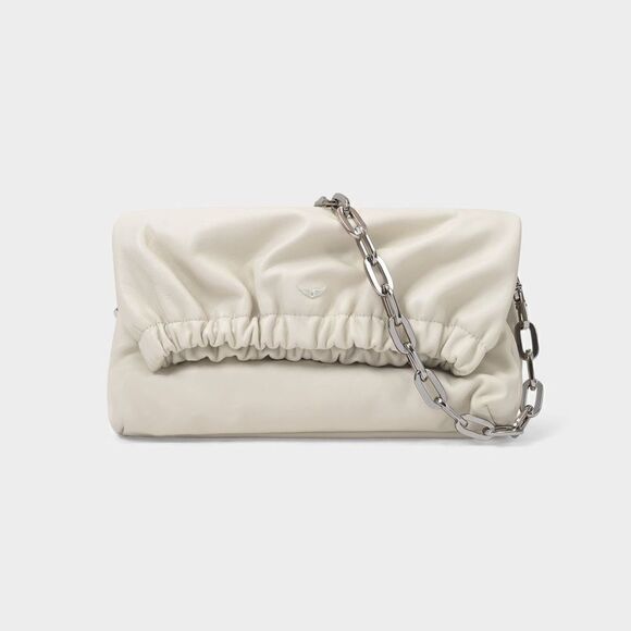 ZADIG & VOLTAIRE Women’s Rockyssime Bag in Ivory Cream Leather - Picture 1 of 16